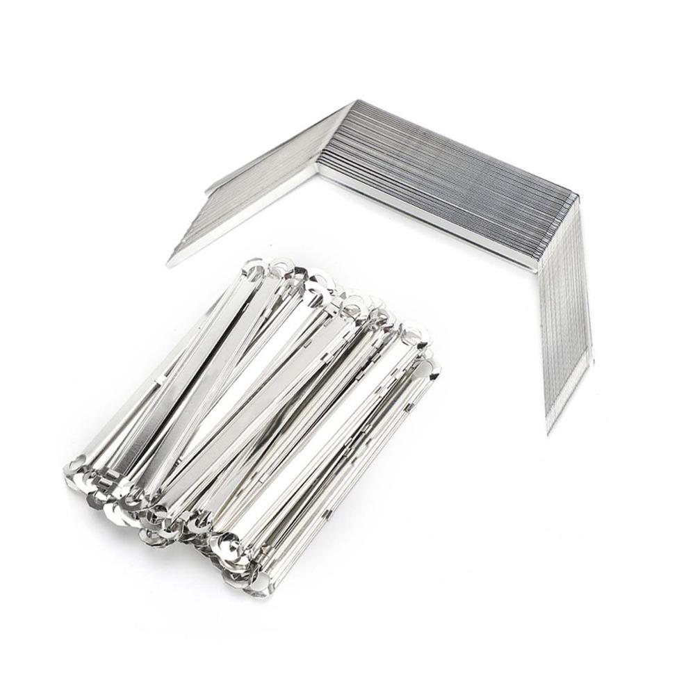 50 Set 80mm Hole Pitch Paper Fasteners 2-Hole File Fasteners Binding Clamp  Document Organizer
