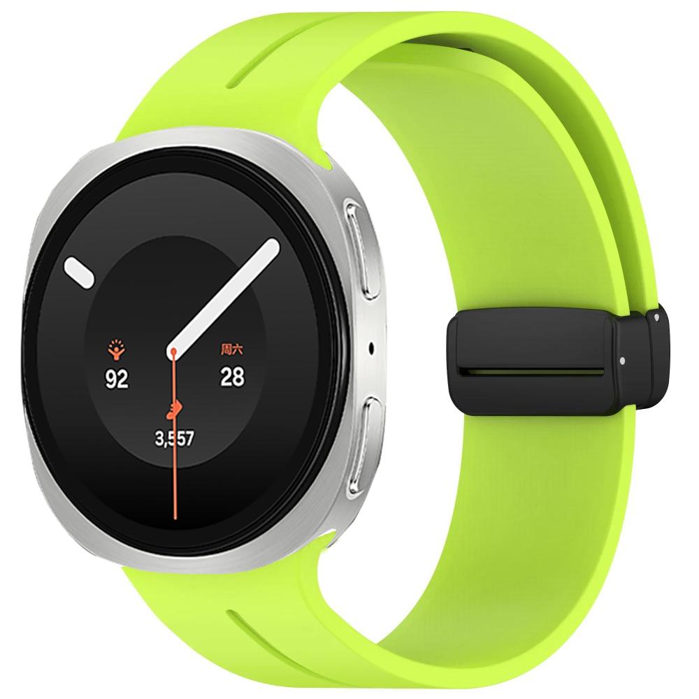 Silicone Strap for Samsung Galaxy Watch 8/9 40mm 44mmm Magnetic Buckle Metal Replacement Wristband Galaxy Watch 8 Classic 46mm