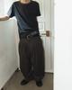 Kalagteo Herringbone Pleat Pants / Maroon