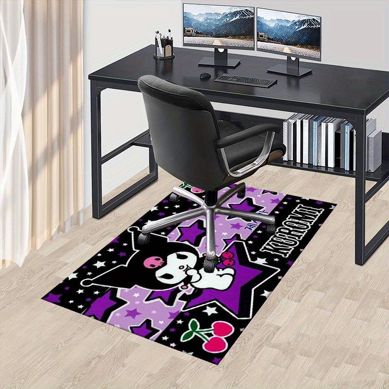 

1pc Sanrio Kuromi Mermaid Printed Office Carpet Rectangle Rug Under The Table,Perfect Room Decor for Living Room, Bedroom, Kitchen, Non-slip Floor Mat 60cm by 90cm