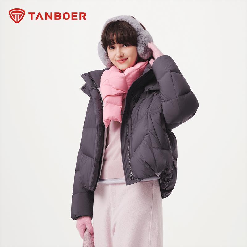 Tanboer Women's TB5530330Z Detachable Hood Short Down Jacket