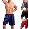 Men Boxers Solid Color Plus Size Loose Mid Waist Summer Briefs for Sleeping