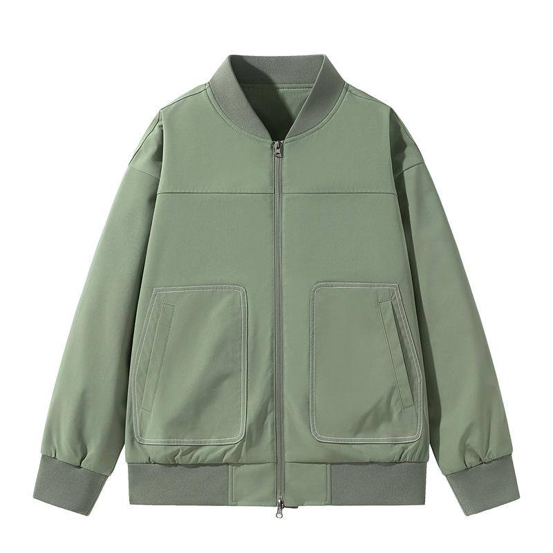 Men's American retro jacket men's trendy brand jacket spring and autumn new versatile loose pilot men's baseball uniform