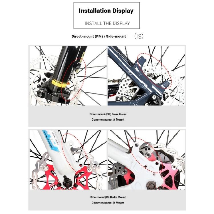 Light Weight Aluminum Alloy Front Rear Mountain Bikes Disc Brake Adapter 160mm To 180/203mm Bikes Brake Calipers Adapter