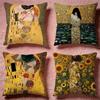 Hot GGGustav Klimted Cushion Cover Premium SkinFriendly Pillow Case MultiPurpose for Home Office Travel