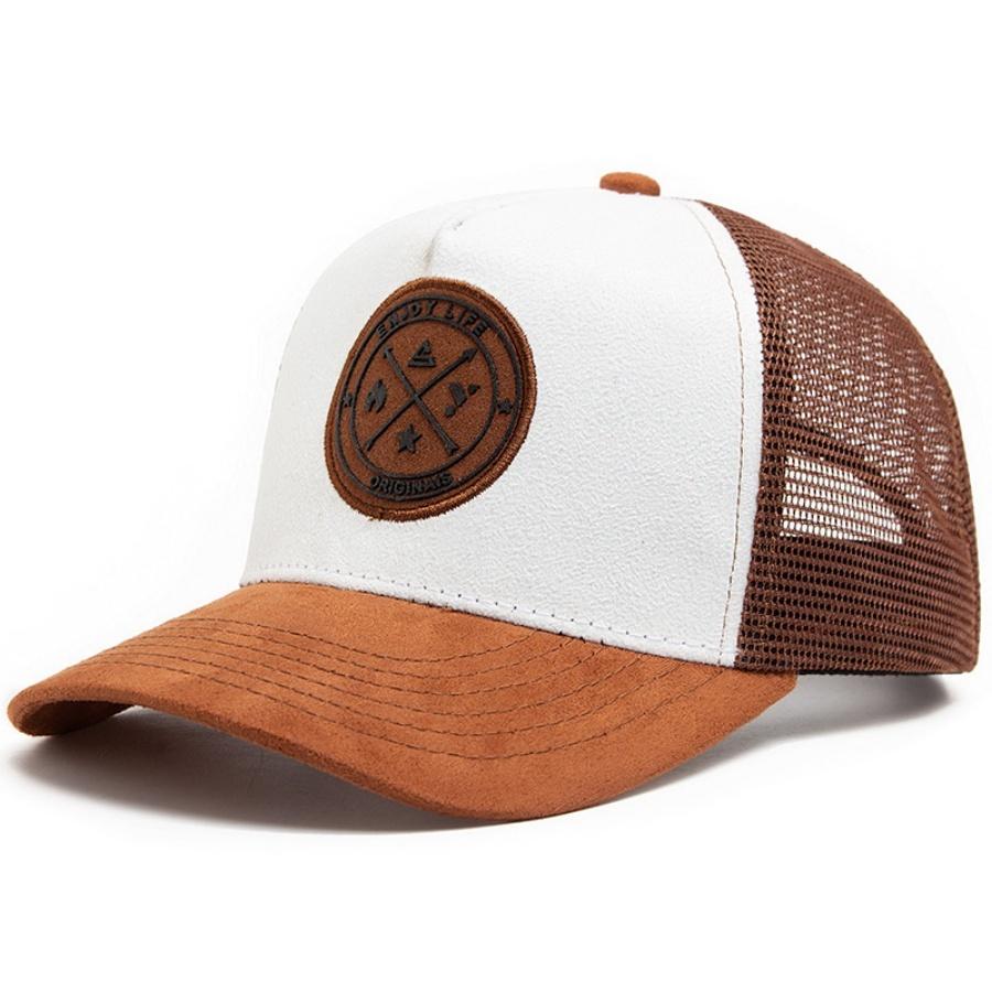 1 Stück Vier Jahreszeiten Mesh Baseballkappe Damen Herren Mode Lässig Atmungsaktiv Buchstaben Symbol Unisex Hiphop Trucker Kappen Outdoor Sport Da