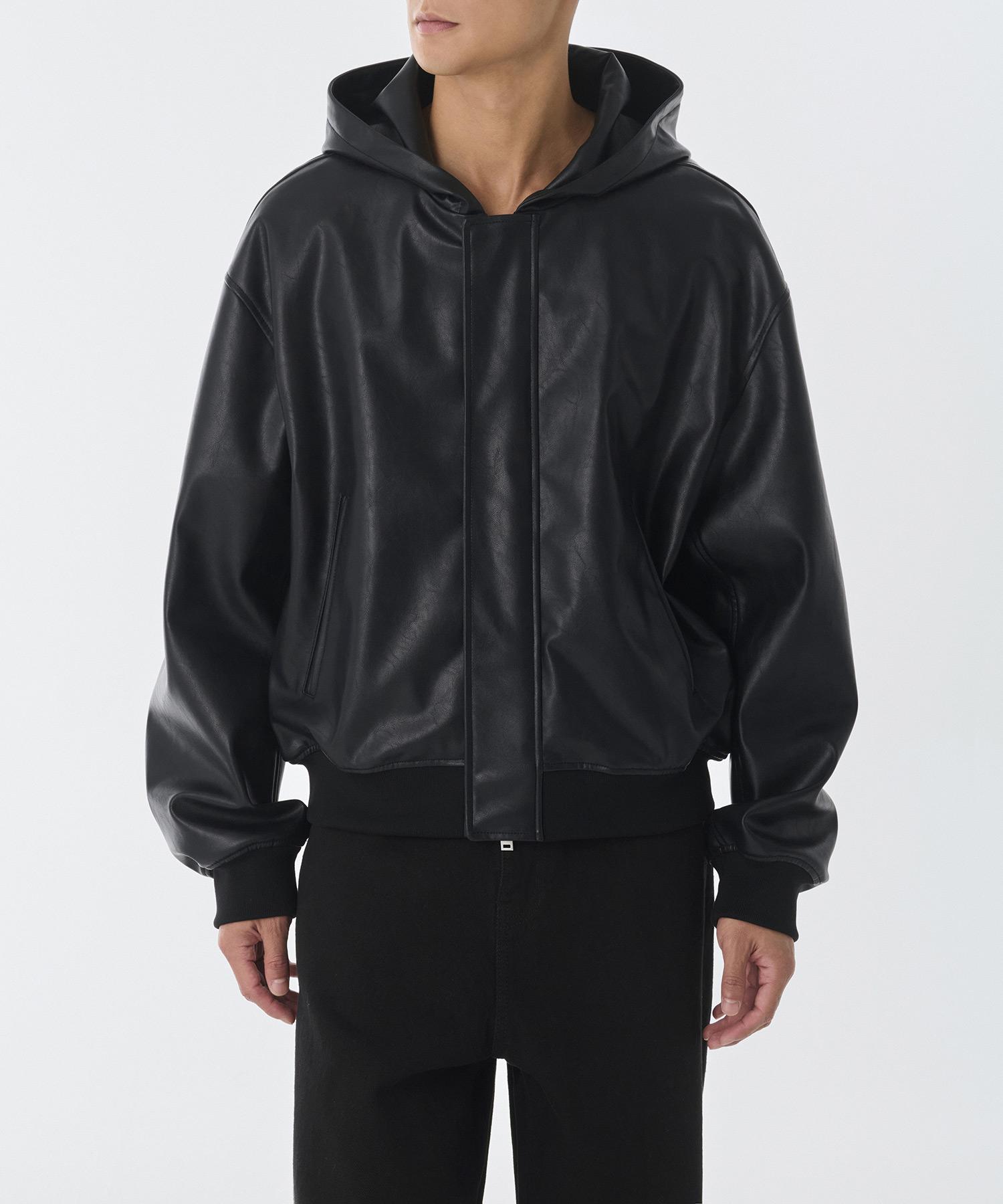 Musinsa Standard Synthetic Leather Oversized Hooded