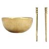 Simulation Miniature Tableware Set 1/12 Alloy Bowl Chopsticks Model Figurine For Doll House Dining Scene Enhancement