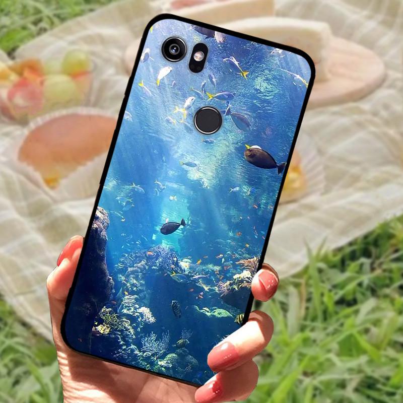 Pro Google Pixel 2 XL Pouzdro Mramorové Nárazuvzdorné Měkký silikon TPU Zadní kryt Pouzdro Pro Google Pixel2 Pixel 2 XL 2X Pouzdra na telefon Roztomilé