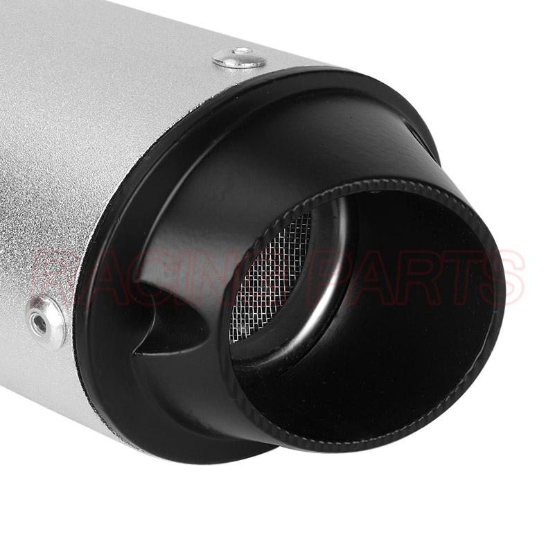 28MM 32MM 38MM Motorcycle Exhaust Muffler Escape Moto Tailpipe For 110 125 150CC Dirt Pit Bike ATV KAWASAKI