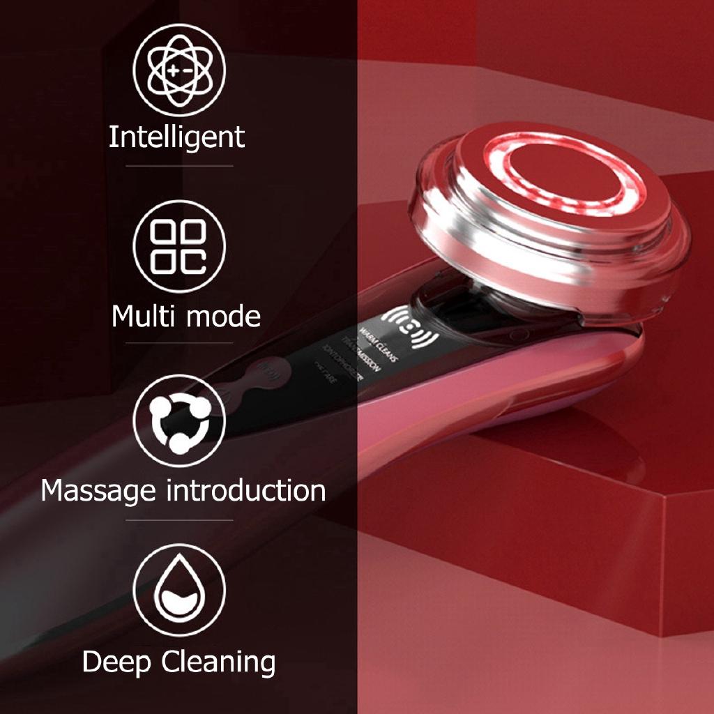 Face Skin EMS Mesotherapy Electroporation RF Radio Frequency Facial Face Lift Tighten Beauty Machine LED Photon Skin Care Device NEW