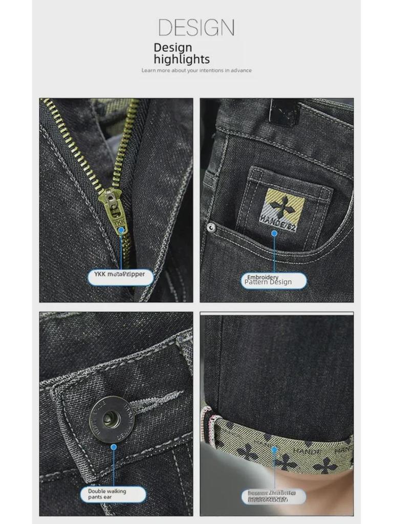 Xintang Pánské úzké rovné džíny: High-End Evropská & Americká Móda, Všestranný Jarní & Podzimní Styl