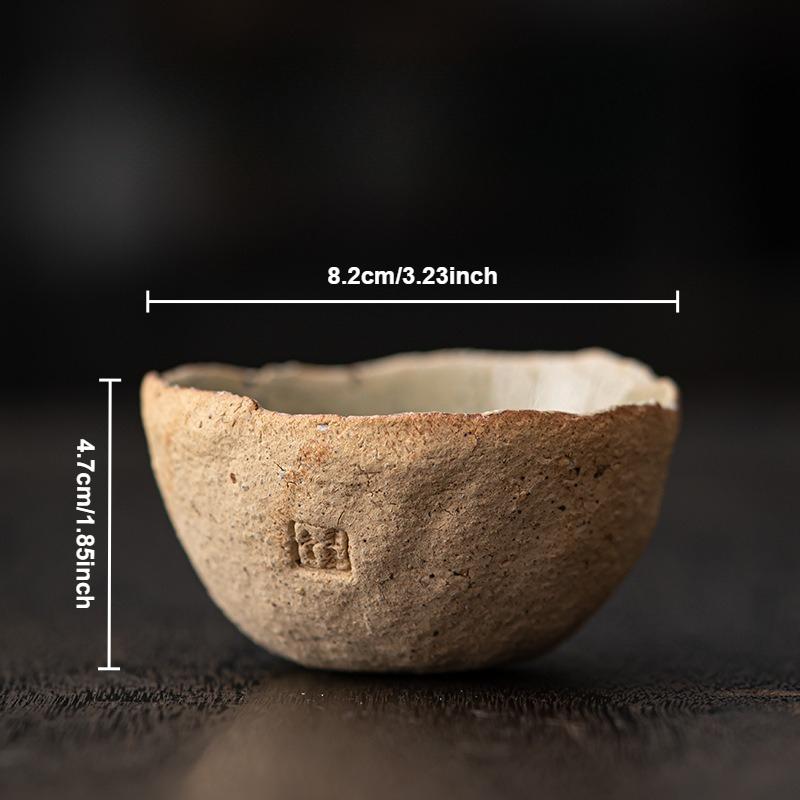 

Japanese Retro Handmade Tea Cup Ceramic Master Cups Household Chinese Kung Fu Teaware Old Rock Mud Teacups Japanese Tea Bowls