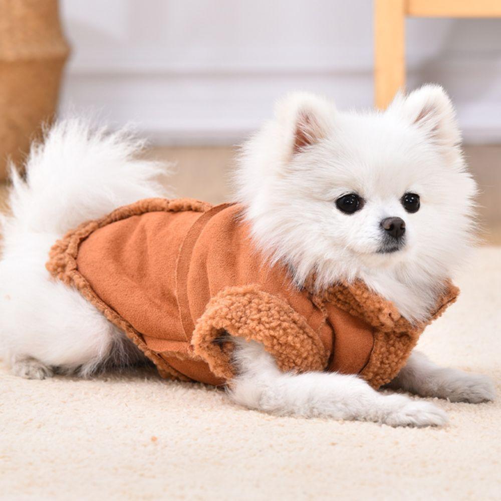 Classic Dog Vests Fleece Puppy Clothing Winter Dogs Jackets