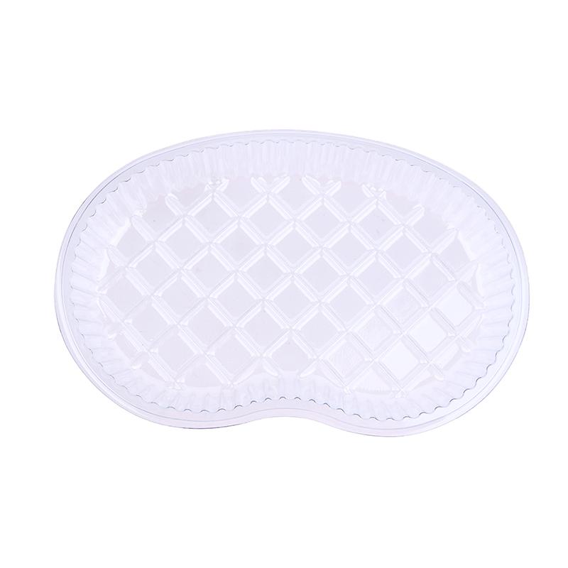 20Pcs Medication Change Tray Dental Tray Curved Tray Disposable Waist-Shaped Plastic Clear Sterile Medication Change Box