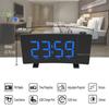 Projection Alarm Clock 8 Inch LED Curved Screen FM Radio Clock with 2 Alarm Sounds