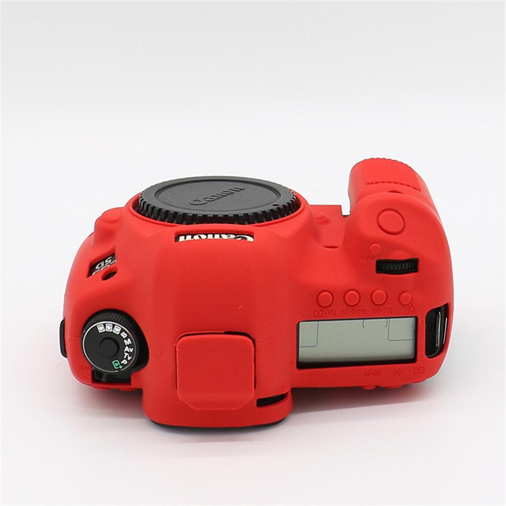 Měkké silikonové pancéřované tělo pouzdra pro Canon EOS 5D3 5D Mark III Nárazuvzdorný gumový kryt kůže pro fotoaparát