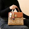 Women's Handbag with Chinese Style Embroidery Texture, Large Capacity, Fashionable Contrasting Color, Shoulder Bag, Wedding Companion Handbag