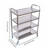 Utility Cart with Casters Commercial Grade for Hot-Pot Dining Environments
