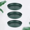3Pcs Plastic Flower Pot Tray Sturdy Round Base Protector Tray for Small Plant Pots Succulent Garden Use Small Plant Pots Base