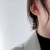 New Earrings with Straight Ear Lines, Feminine Temperament, Japanese and Korean Versions, Simple and Fashionable Chain Long Ear Accessories