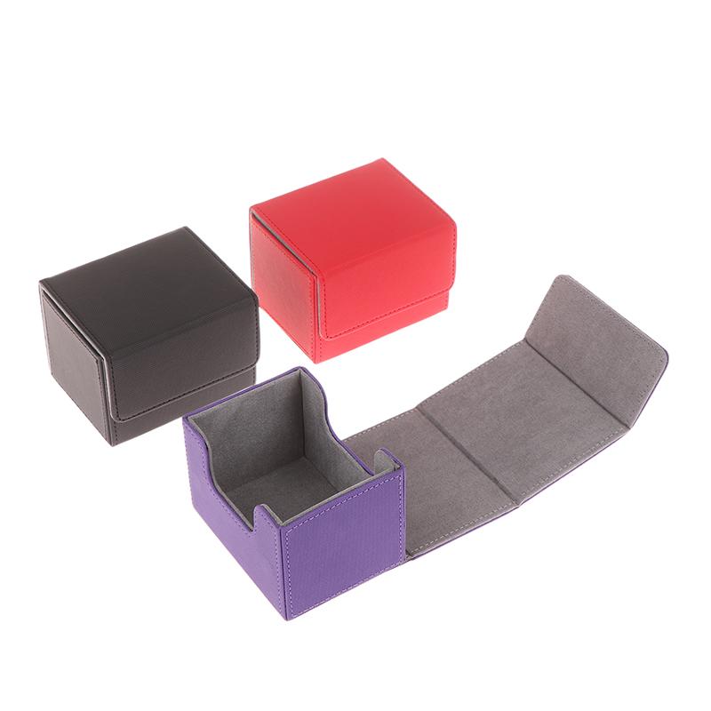 Pu Game Card Deck Storage Box Φορητή κάρτα μεταφοράς Organizer Θήκη Trading Card Deck Treck