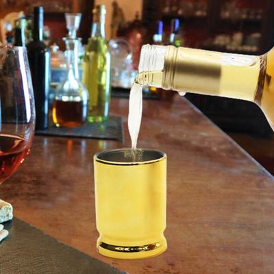 4 Stück 90 ml Weingläser Straight Shooter Caliber Gourmet glänzendes Schnapsglas aus lebensmittelechtem Edelstahl Geburtstagsgeschenk Tumbler Bulk Club Bar Weinbecher