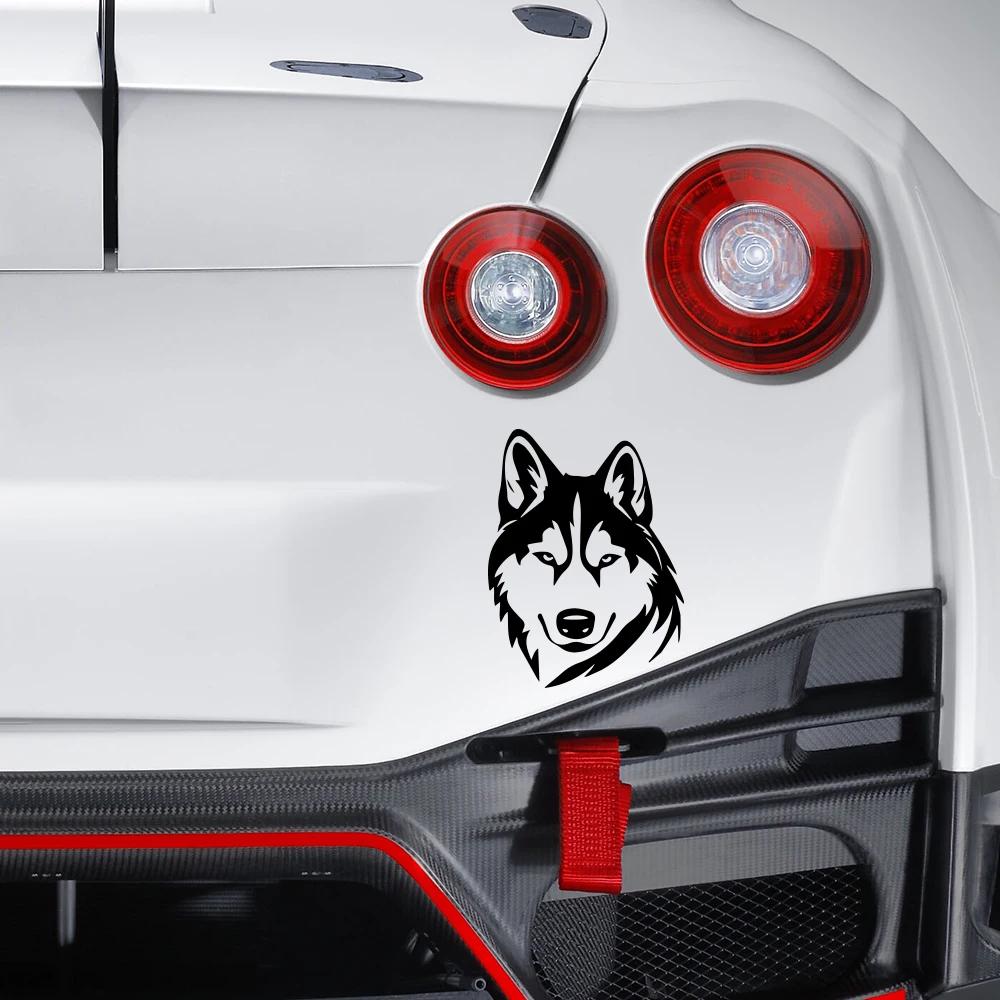 Husky Hunde Aufkleber Auto Fenster Wildnis Wolf Aufkleber Haustier Hund Grafiken LKW Laptop Wohnmobil Stoßstange Vinyl Aufkleber Dekor Zubehör