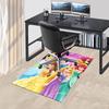 Princesses Colorful Gowns Carpet For Playroom Bedroom Living Room Sofa Home Decorkids Game Area Rug Nonslip Floor Mat