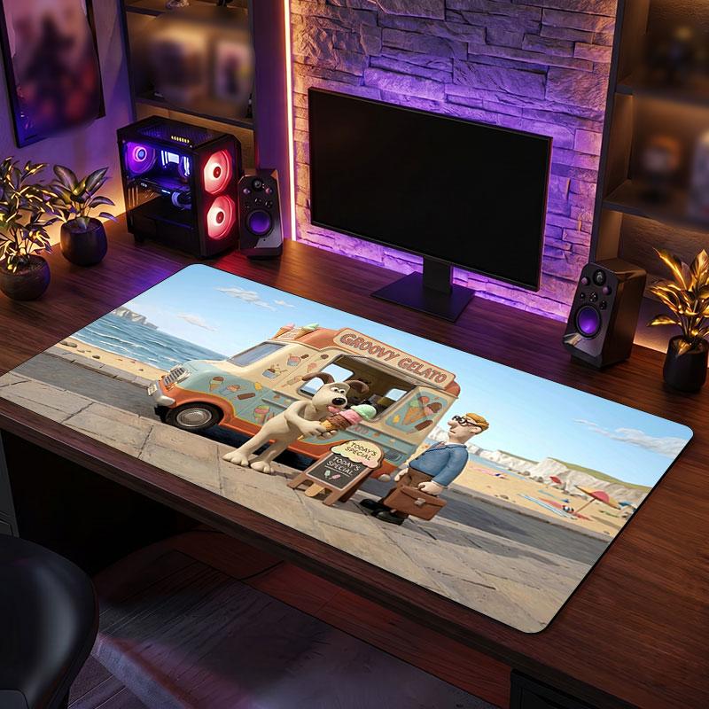 Big Mouse PadWallace & Gromit Extended Soft Desk Mat Gaming Office Computer Table Decor Mat