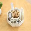 360Degree Rotating Pen Holder Desk Accessories Large Capacity Pencil Storage Box Desktop Organizer School Office Stationery