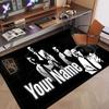 Custom Name Crystal Velvet Rug,Arctic Monkeys Comfortable Anti Slip Floor Mat For Room Decoration