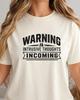 Intrusive Thoughts Incoming Shirt, Funny Sarcastic Tee, Chaotic Humor Shirt, Overthinker Gift
