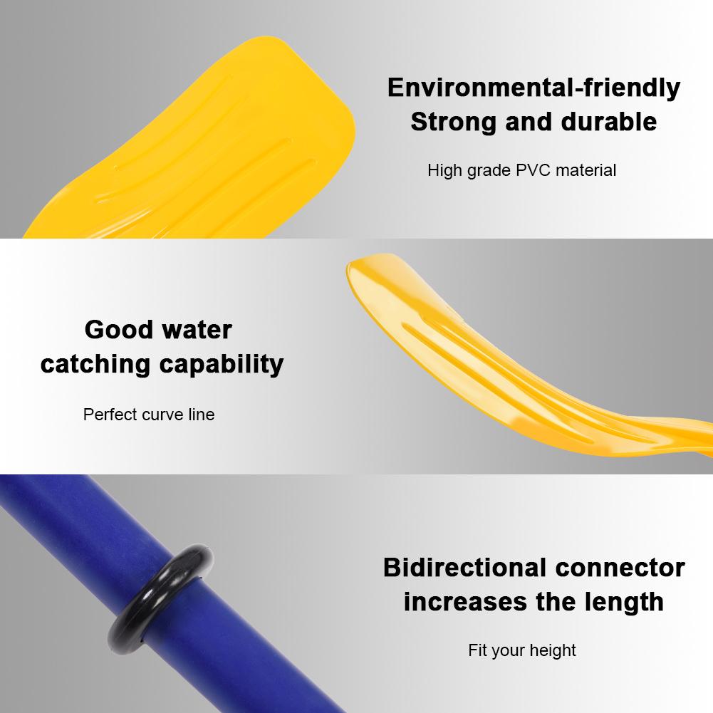 Detachable Kayak Paddle, 2 in 1 PVC Oar with Bidirectional Connector, for Inflatable Boat Canoe Fishing Boat Watersports