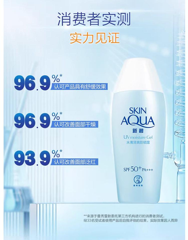 Mansureton New Blue Refreshing Sunscreen Moisturizing Isolation Sunscreen for Children Outdoor Sunscreen Waterproof and Sweatproof