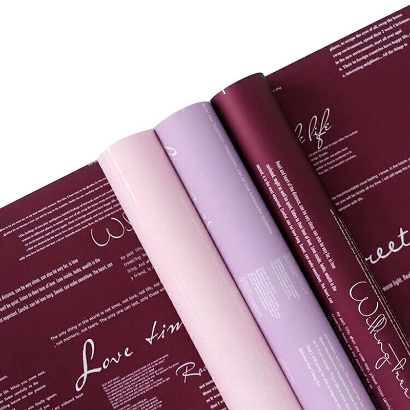 20 Pcs Flower Wrapping Paper, Waterproof Florist Bouquet Paper, Diy Crafts