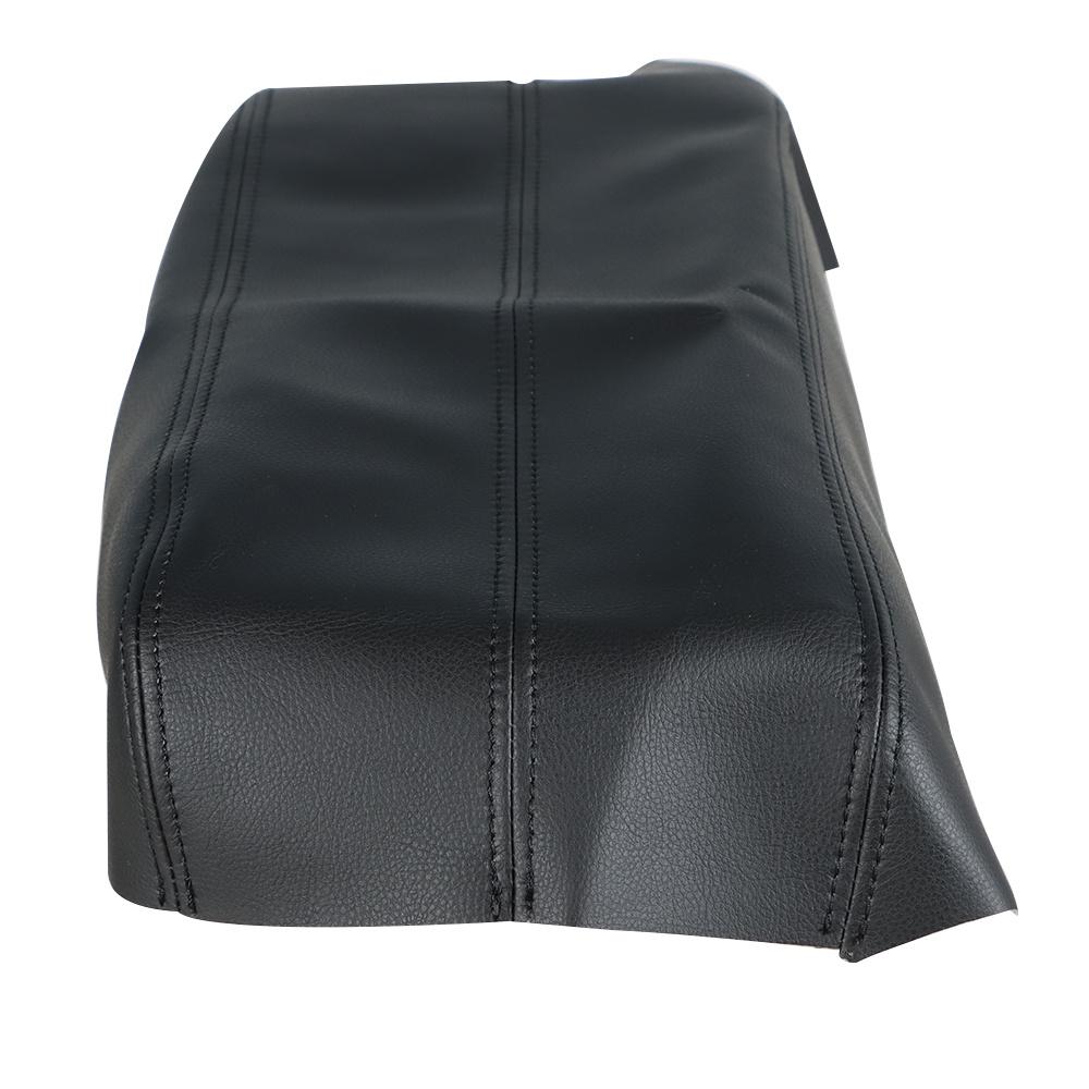 Fiber Leather Center Console Lid Armrest Cover Black Fits For Acura RDX 07 -12