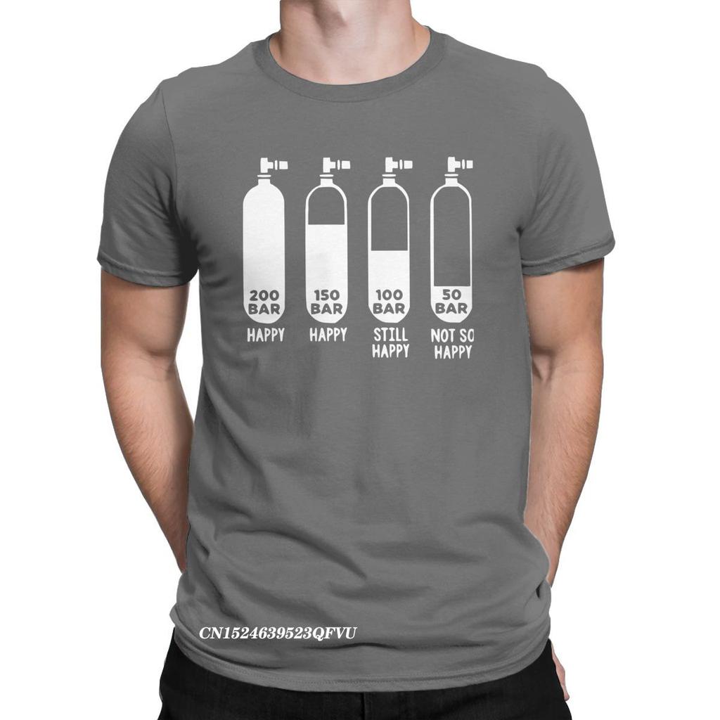 Herren T-Shirt Tauchen Taucher 200 Bar Verrückt Baumwolle T-Shirts Harajuku Scuba T-Shirt Rundkragen Kleidung Original