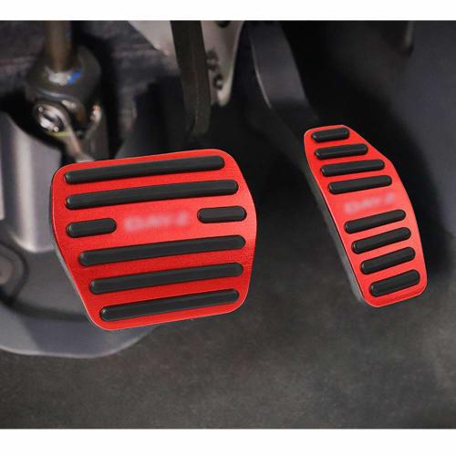 LEXLEYS Nissan New Dayz B40 Series Aluminum Pedal Accelerator Brake Cover DAYZ Logo No Tools Required Anti-Slip Cover Rubber Custom Dress Up Parts (Re