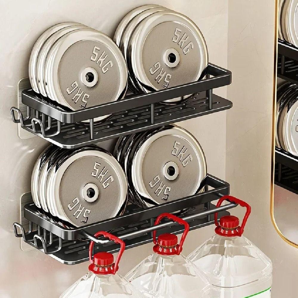Waterproof Wall-Mounted Shelf Rack Thicken Cosmetic Storage Box Durable Toilet Shelf  Home