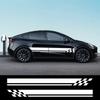 2PCS Car Door Side Stickers For Tesla Model Y PVC Vinyl Decals Waterproof Auto Body Styling DIY Decoration Stickers Accessories