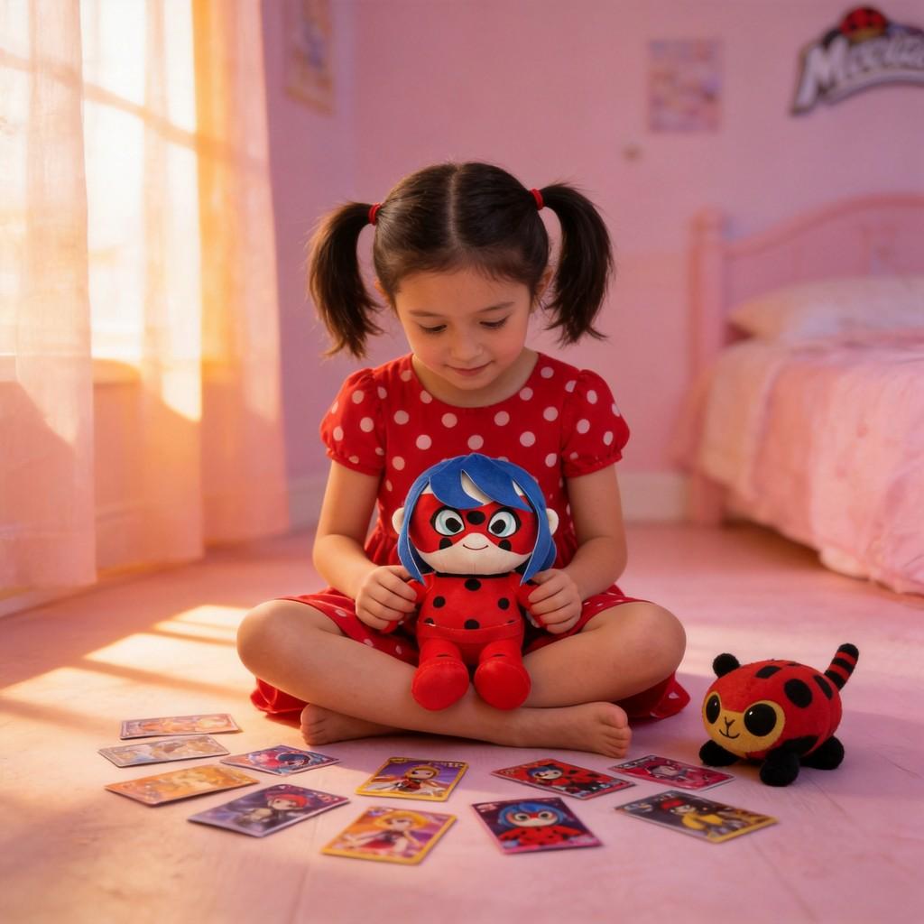 Peluche Miraculous Ladybug con Imbottitura in Cotone PP per Collezionisti e Bambini