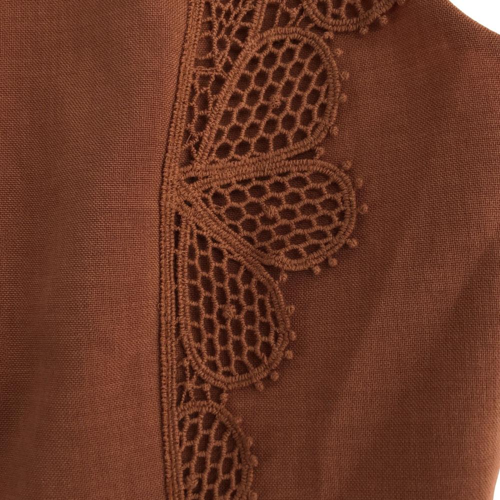 Unused ANAYI No Sleeve One Piece 38 Brown Tag Attached Back Zip Women Used