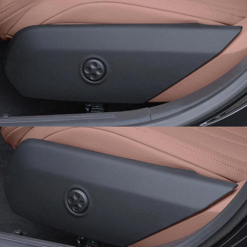 For Mercedes Benz C E GLC Class W206 X254 W214 Leather Car Seat Panel Cover Interior Decoration Modification Accessories
