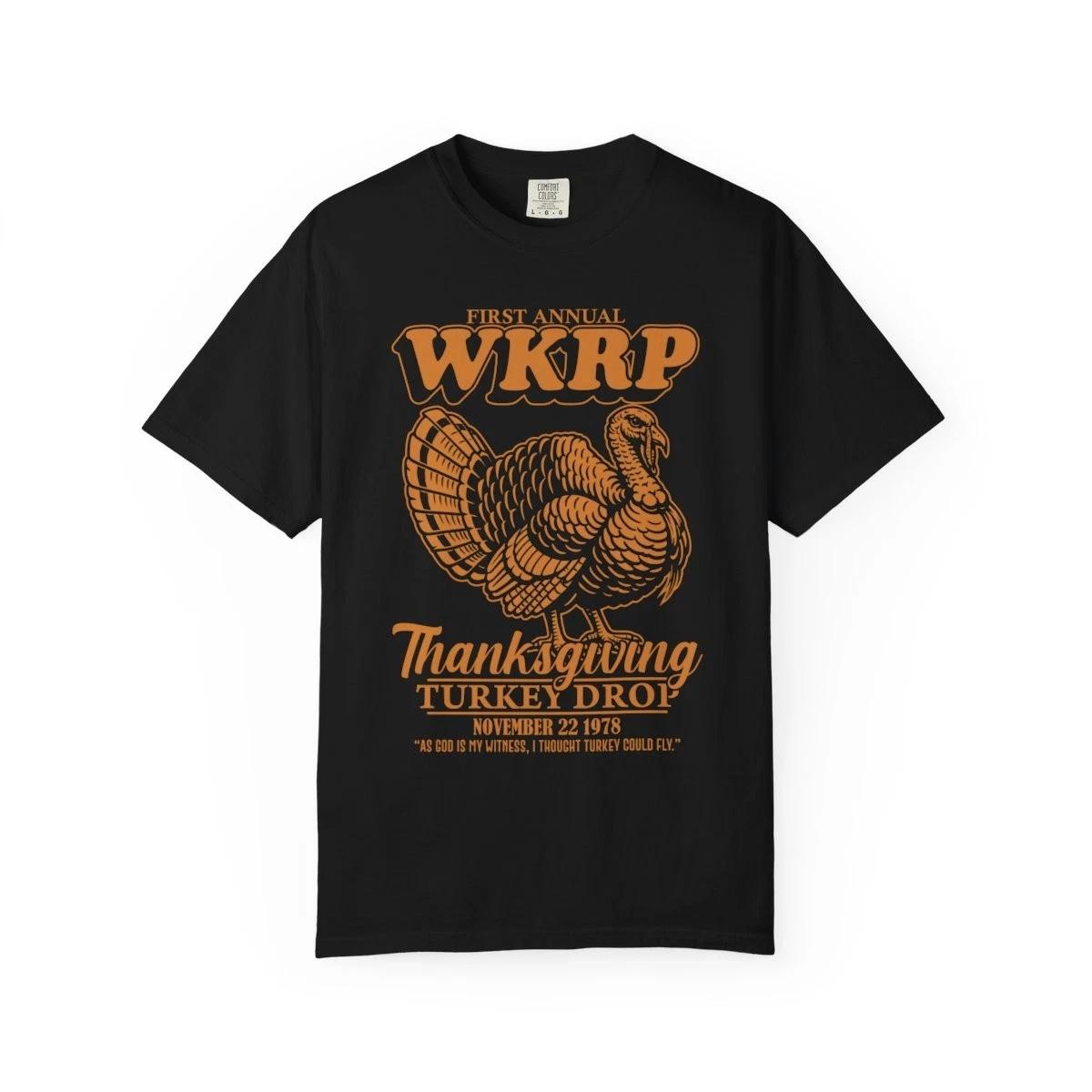 WKRP Thanksgiving Turkey Drop Meme Vintage Retro Nov 22 1978 Funny Gift T-Shirt XXL
