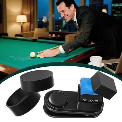 Porte-craie de billard magnétique étanche silencieux pour queue de billard avec clip Pochette à craie pour queue de billard Accessoires de billard