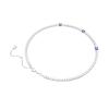 Swarovski Matrix Tennis Cubic Zircon, White Gold Plated Necklaces Women's Silver 5666167