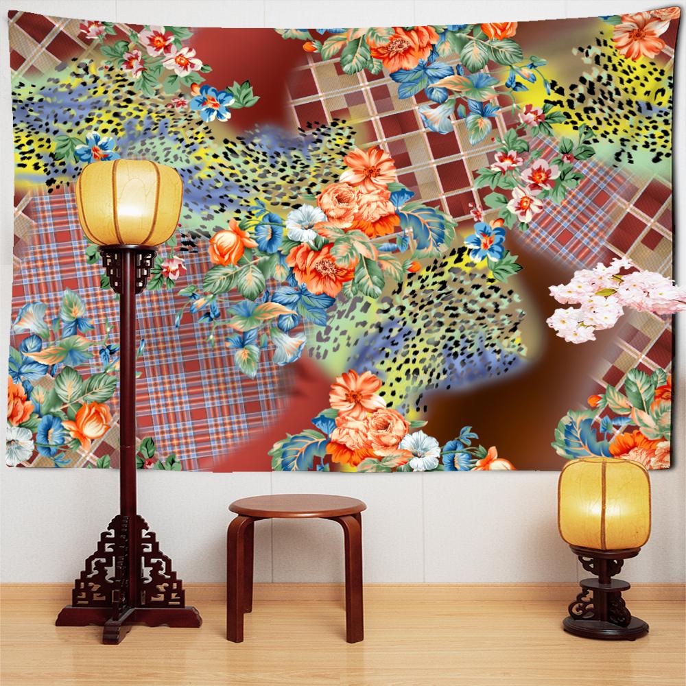 Mosaik Wandteppich Hängen Böhmischen Hexerei Blume Kunst Hippie Druck TAPIZ Schlafzimmer Zimmer Wohnkultur