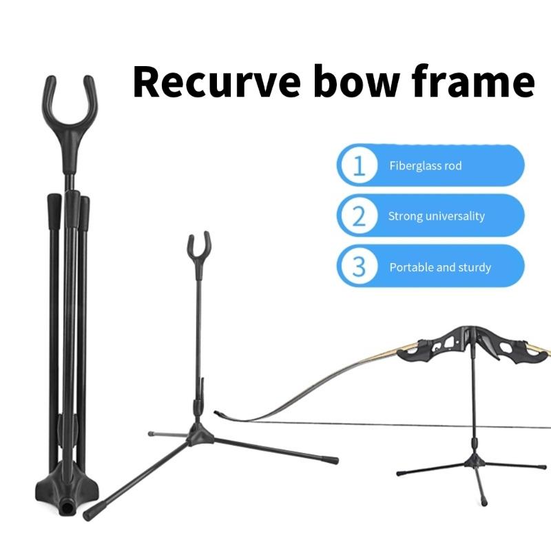 Jagd Recurve Bögen Ständer Abnehmbarer Recurve Bögen Halter Ständer Tragbar Faltbarer Bögen Halter für Jagd Outdoor Sportarten