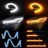 DRL FLEX LED Daytime Running Lights + Flowing Direction, External 2pcs 12V, Off-Road